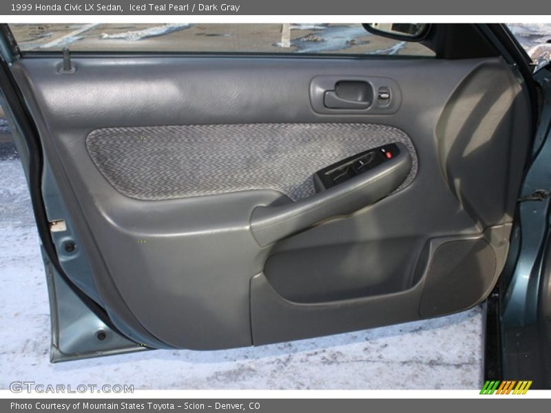 Iced Teal Pearl / Dark Gray 1999 Honda Civic LX Sedan
