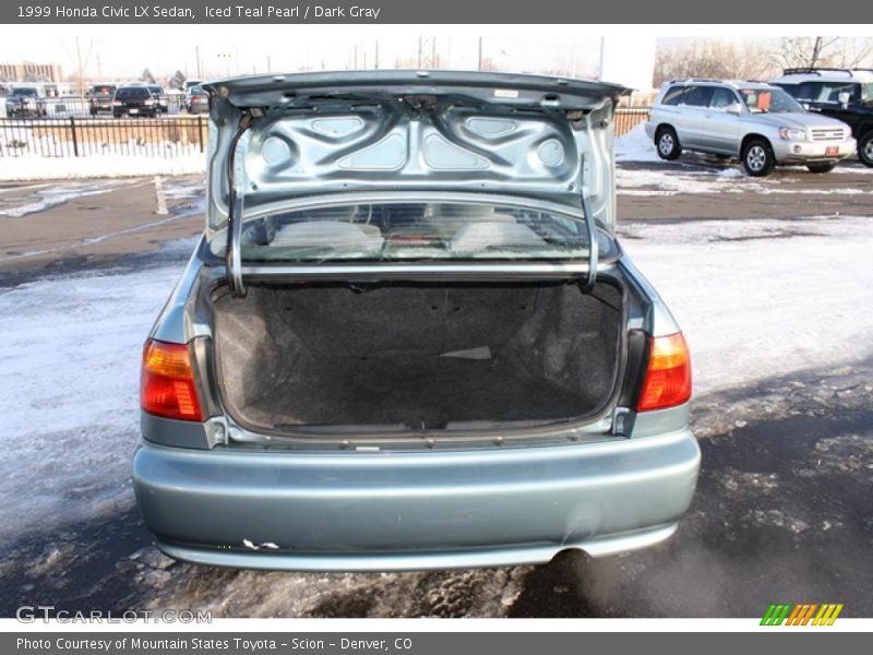 Iced Teal Pearl / Dark Gray 1999 Honda Civic LX Sedan
