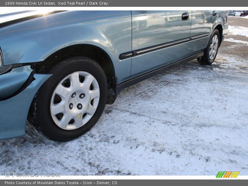 Iced Teal Pearl / Dark Gray 1999 Honda Civic LX Sedan