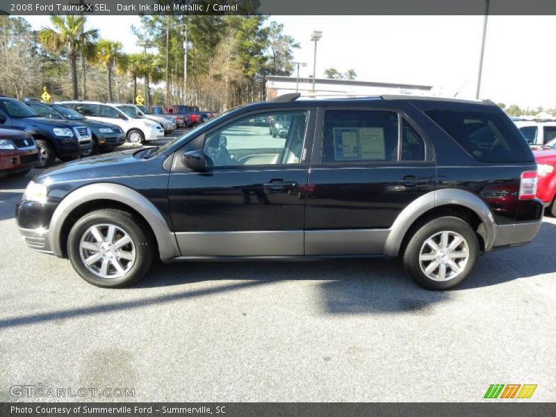 Dark Ink Blue Metallic / Camel 2008 Ford Taurus X SEL