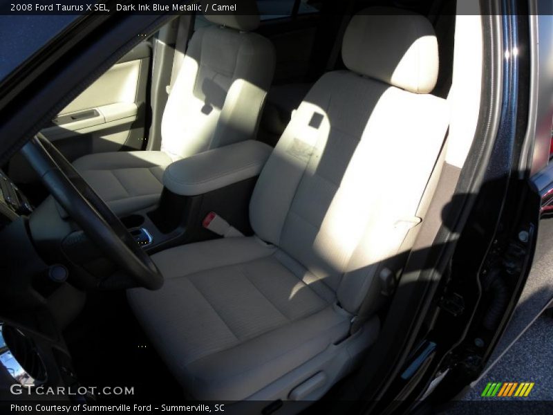 Dark Ink Blue Metallic / Camel 2008 Ford Taurus X SEL