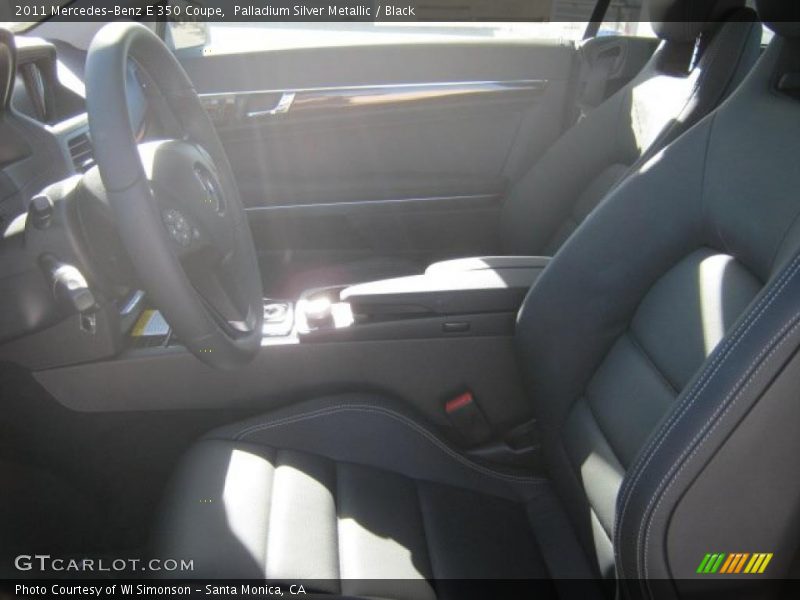 Palladium Silver Metallic / Black 2011 Mercedes-Benz E 350 Coupe