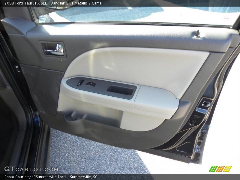 Dark Ink Blue Metallic / Camel 2008 Ford Taurus X SEL