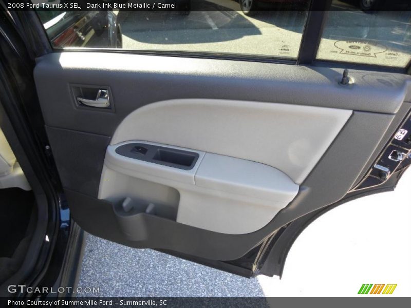 Dark Ink Blue Metallic / Camel 2008 Ford Taurus X SEL