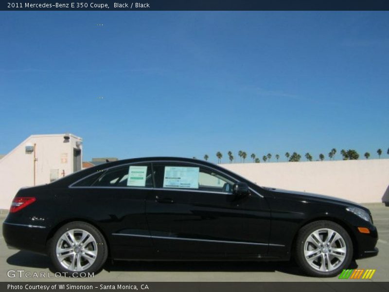 Black / Black 2011 Mercedes-Benz E 350 Coupe