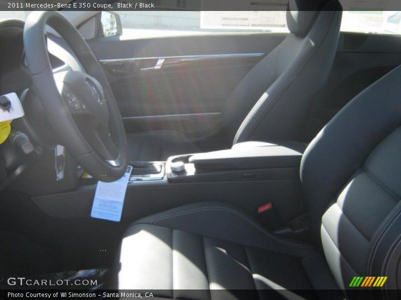  2011 E 350 Coupe Black Interior