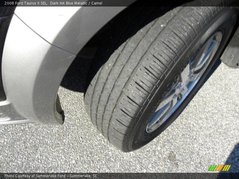 Dark Ink Blue Metallic / Camel 2008 Ford Taurus X SEL