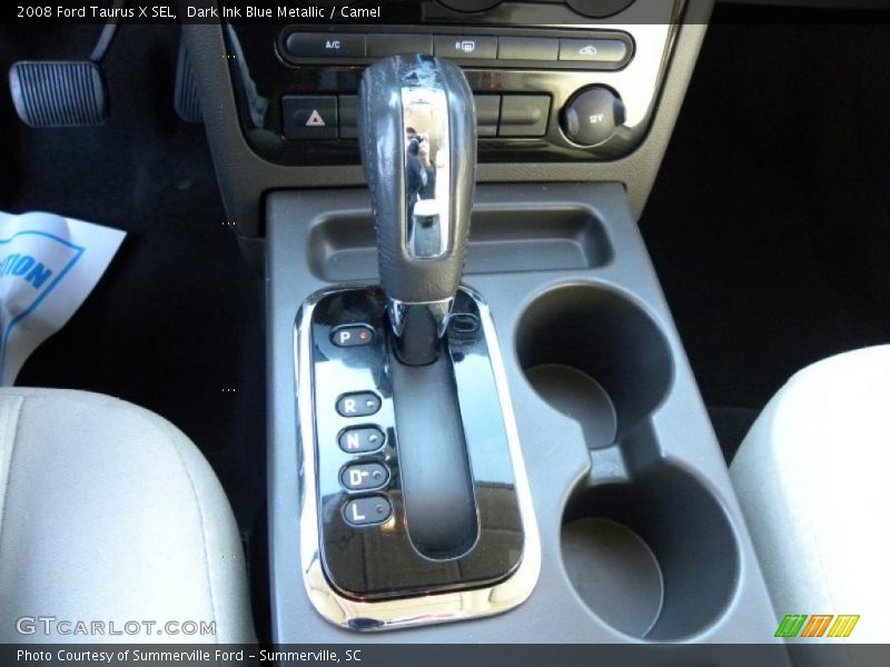 Dark Ink Blue Metallic / Camel 2008 Ford Taurus X SEL