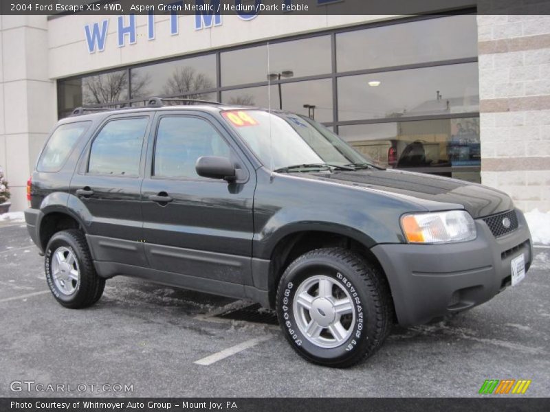 Aspen Green Metallic / Medium/Dark Pebble 2004 Ford Escape XLS 4WD