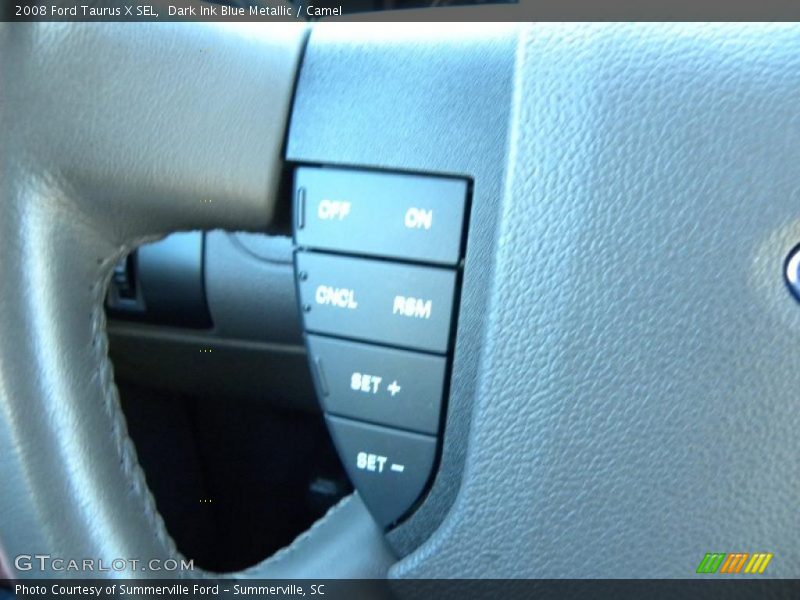 Dark Ink Blue Metallic / Camel 2008 Ford Taurus X SEL