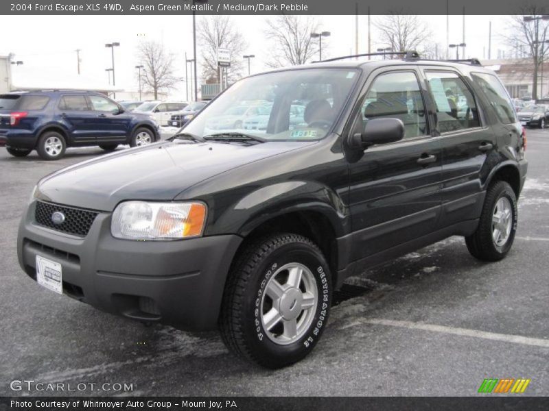 Aspen Green Metallic / Medium/Dark Pebble 2004 Ford Escape XLS 4WD