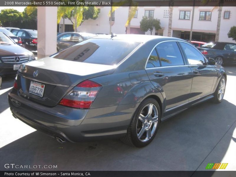 Flint Grey Metallic / Black 2008 Mercedes-Benz S 550 Sedan