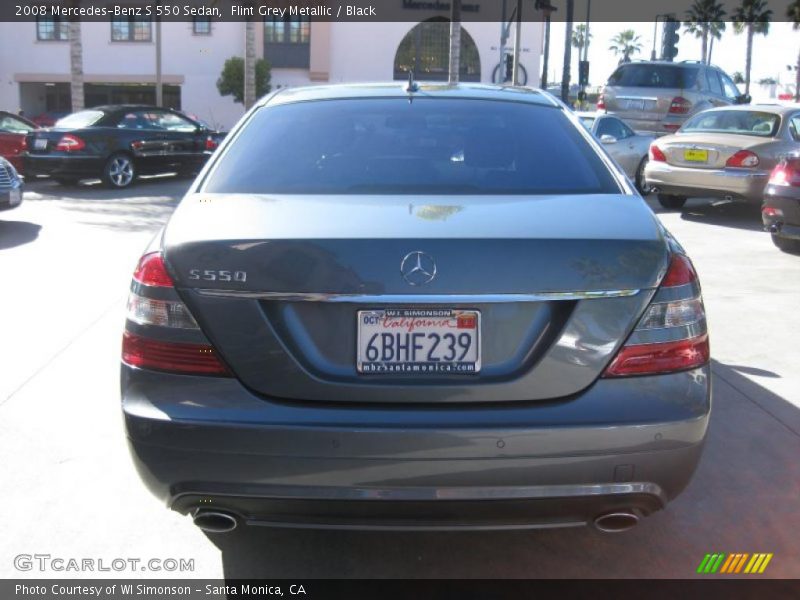 Flint Grey Metallic / Black 2008 Mercedes-Benz S 550 Sedan
