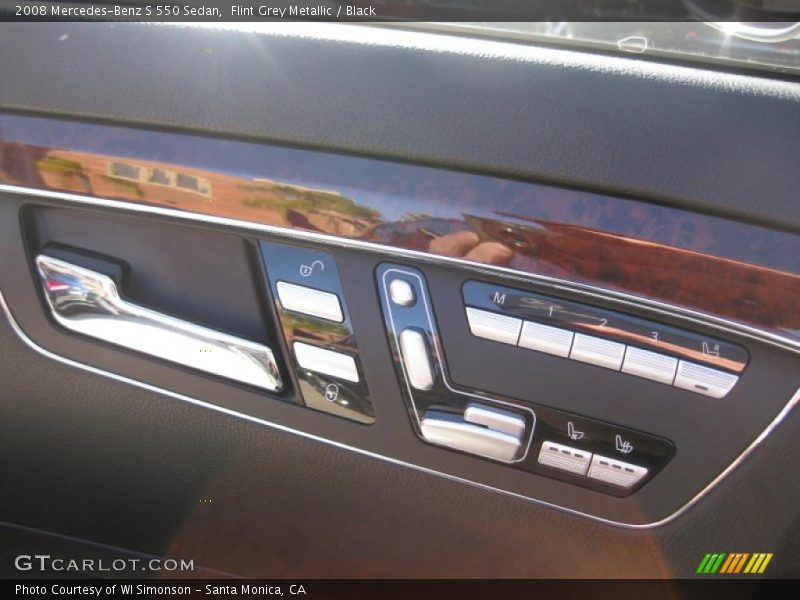 Flint Grey Metallic / Black 2008 Mercedes-Benz S 550 Sedan