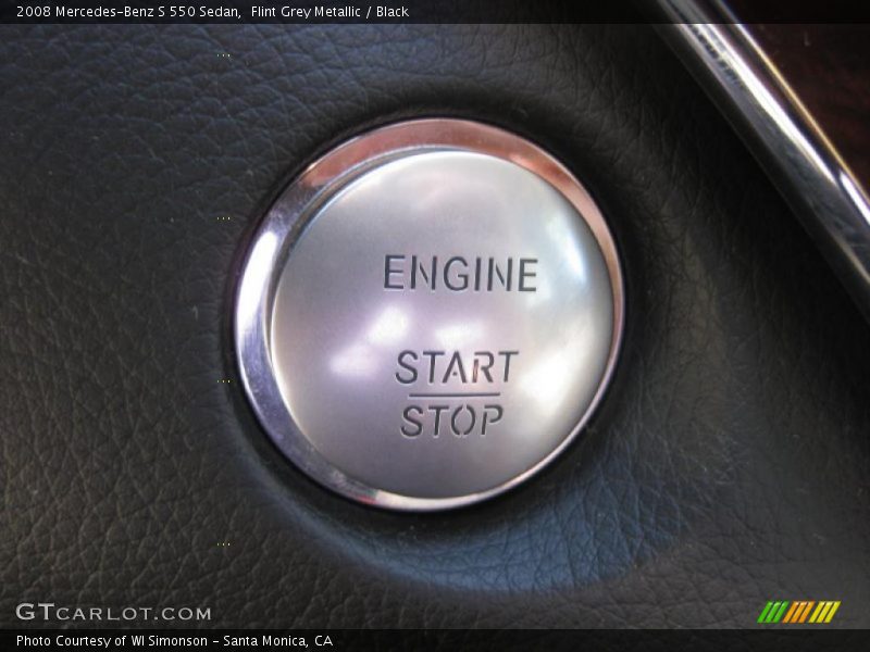 Flint Grey Metallic / Black 2008 Mercedes-Benz S 550 Sedan