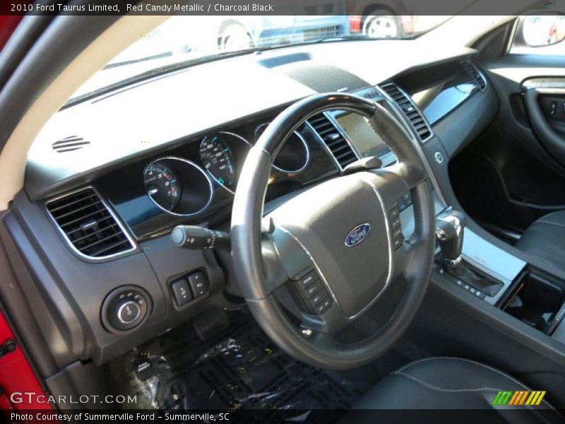 Red Candy Metallic / Charcoal Black 2010 Ford Taurus Limited