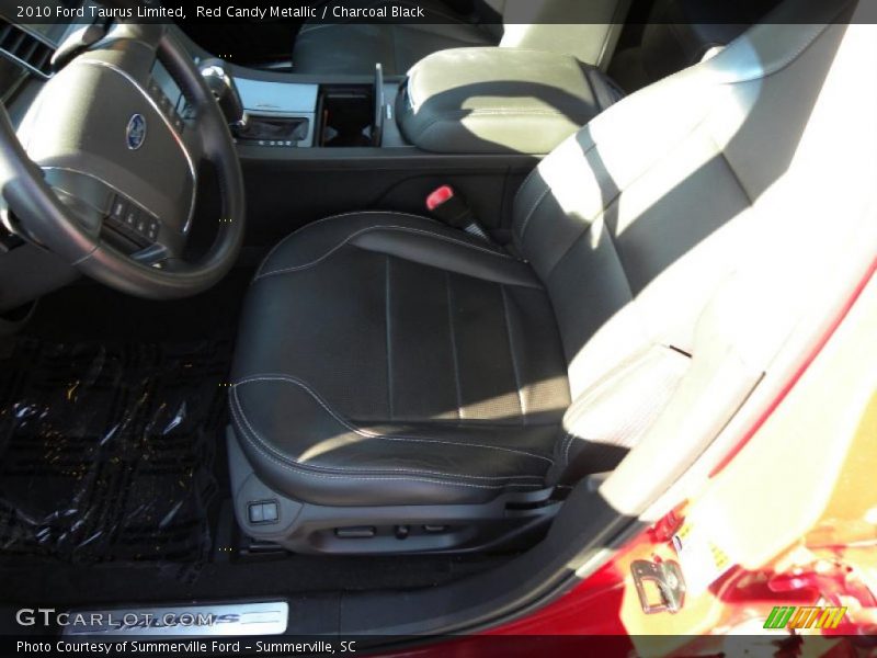 Red Candy Metallic / Charcoal Black 2010 Ford Taurus Limited