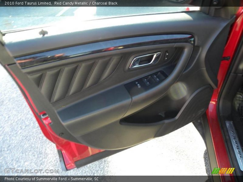 Red Candy Metallic / Charcoal Black 2010 Ford Taurus Limited