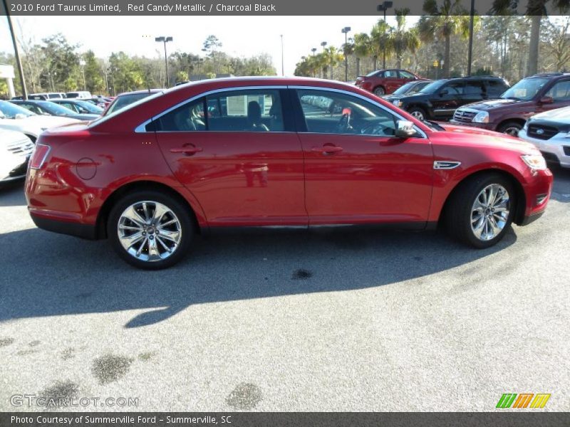 Red Candy Metallic / Charcoal Black 2010 Ford Taurus Limited