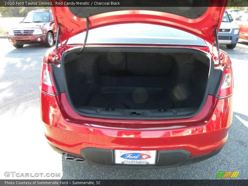 Red Candy Metallic / Charcoal Black 2010 Ford Taurus Limited