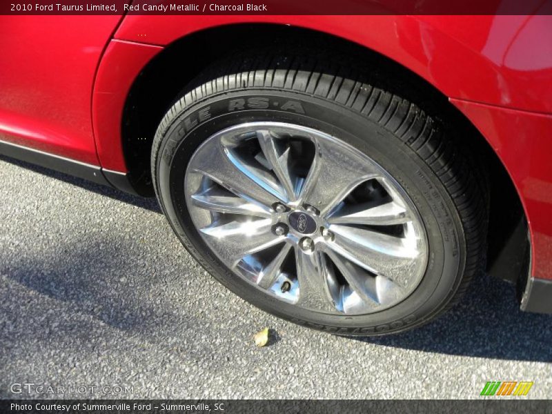 Red Candy Metallic / Charcoal Black 2010 Ford Taurus Limited