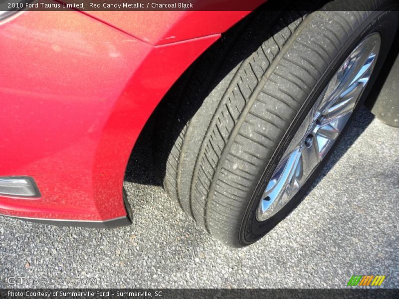 Red Candy Metallic / Charcoal Black 2010 Ford Taurus Limited