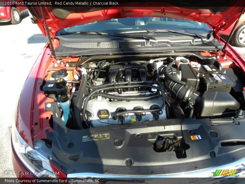 Red Candy Metallic / Charcoal Black 2010 Ford Taurus Limited