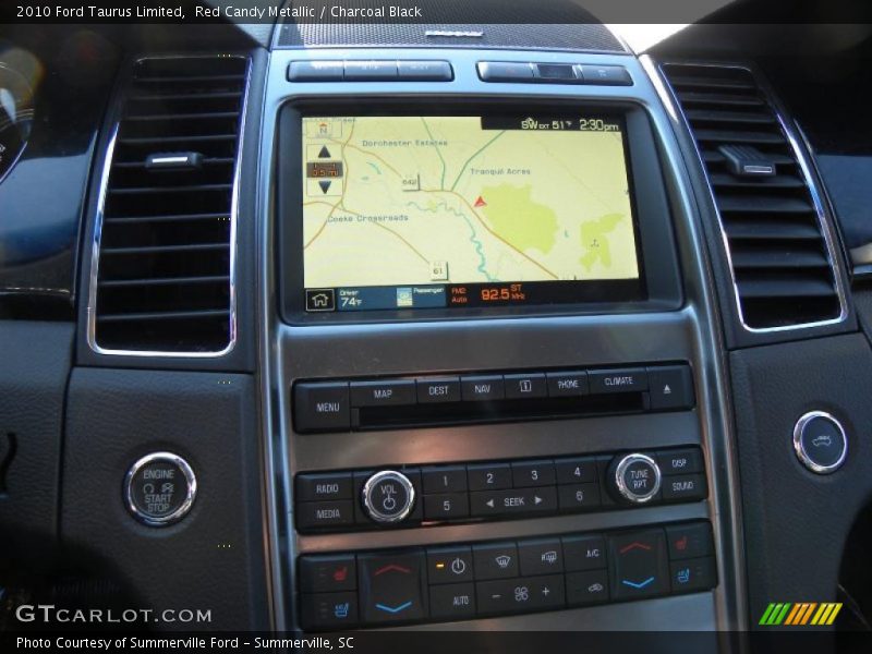 Red Candy Metallic / Charcoal Black 2010 Ford Taurus Limited