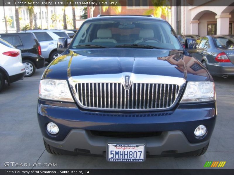 Dark Blue Pearl Metallic / Dove Grey 2005 Lincoln Aviator Luxury