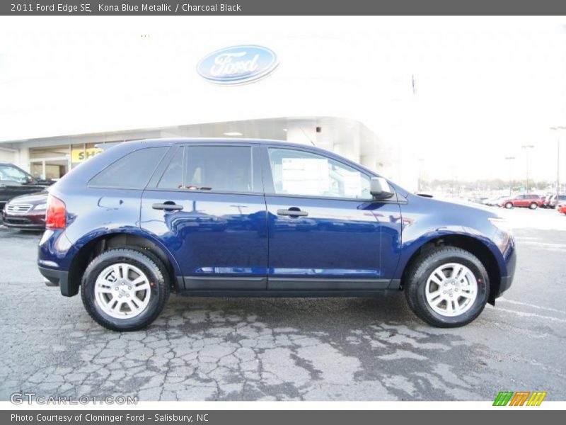 Kona Blue Metallic / Charcoal Black 2011 Ford Edge SE
