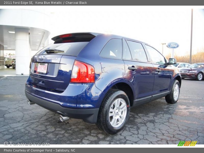 Kona Blue Metallic / Charcoal Black 2011 Ford Edge SE