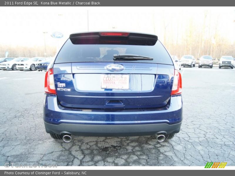Kona Blue Metallic / Charcoal Black 2011 Ford Edge SE