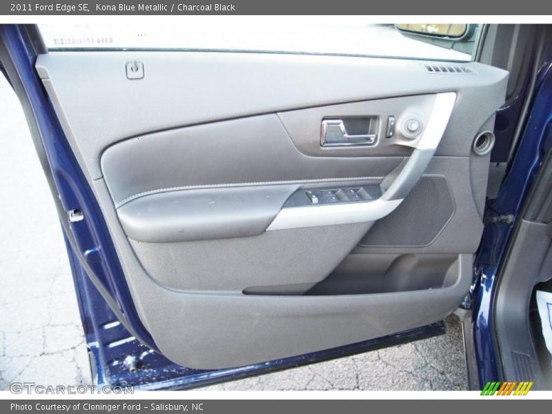 Kona Blue Metallic / Charcoal Black 2011 Ford Edge SE