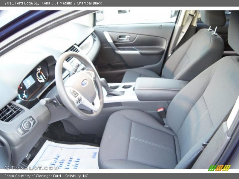 Kona Blue Metallic / Charcoal Black 2011 Ford Edge SE