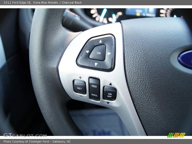Kona Blue Metallic / Charcoal Black 2011 Ford Edge SE