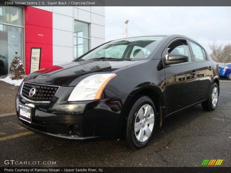 Super Black / Charcoal/Steel 2008 Nissan Sentra 2.0