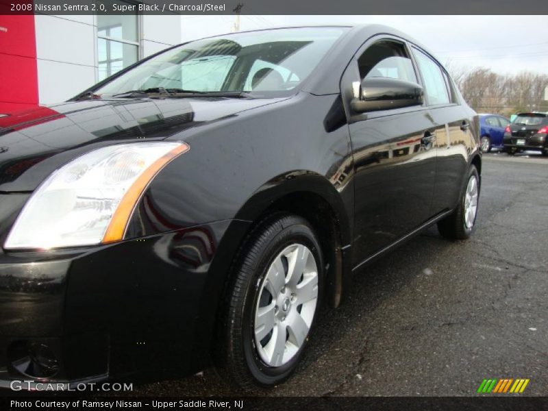 Super Black / Charcoal/Steel 2008 Nissan Sentra 2.0