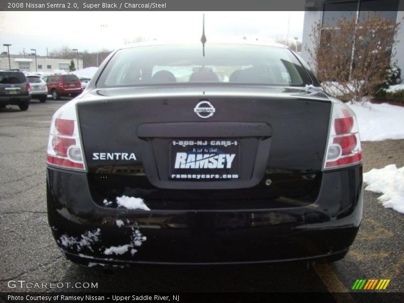 Super Black / Charcoal/Steel 2008 Nissan Sentra 2.0