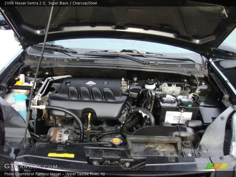 Super Black / Charcoal/Steel 2008 Nissan Sentra 2.0