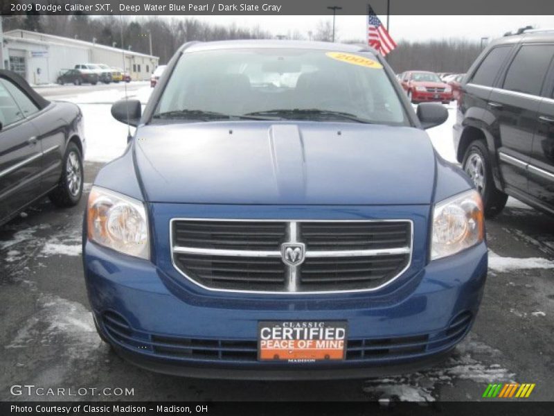 Deep Water Blue Pearl / Dark Slate Gray 2009 Dodge Caliber SXT