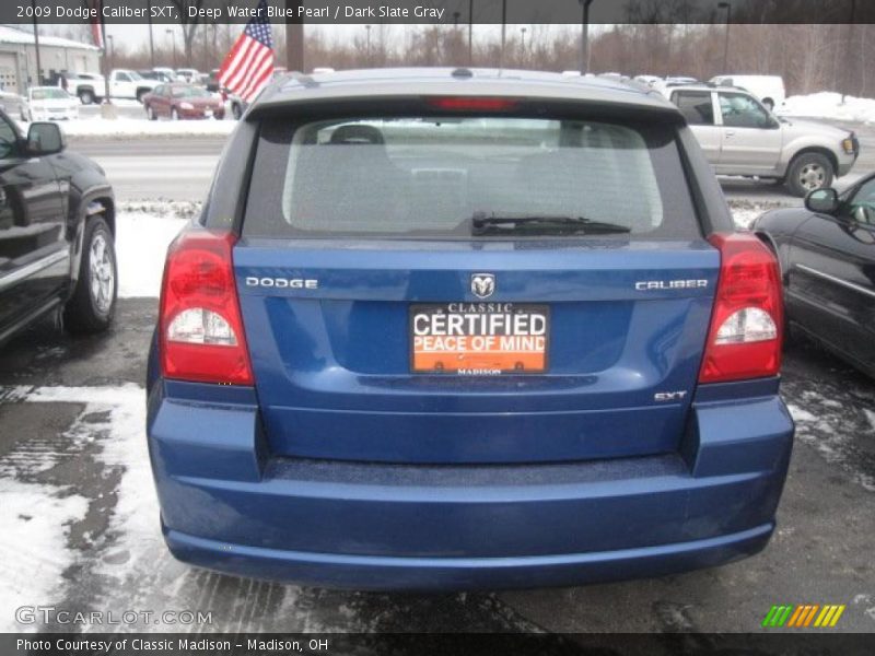 Deep Water Blue Pearl / Dark Slate Gray 2009 Dodge Caliber SXT