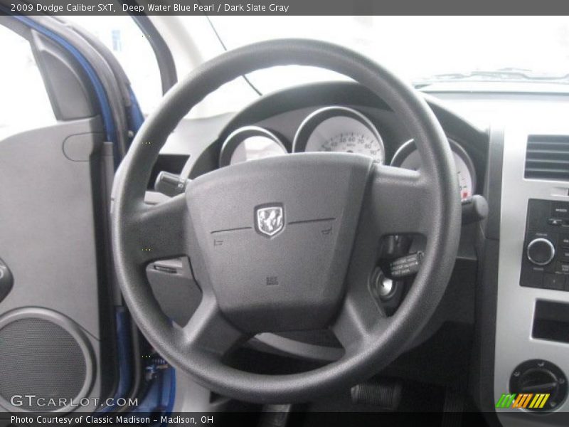 Deep Water Blue Pearl / Dark Slate Gray 2009 Dodge Caliber SXT