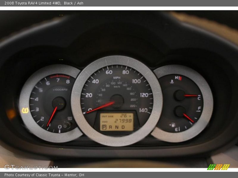 Black / Ash 2008 Toyota RAV4 Limited 4WD