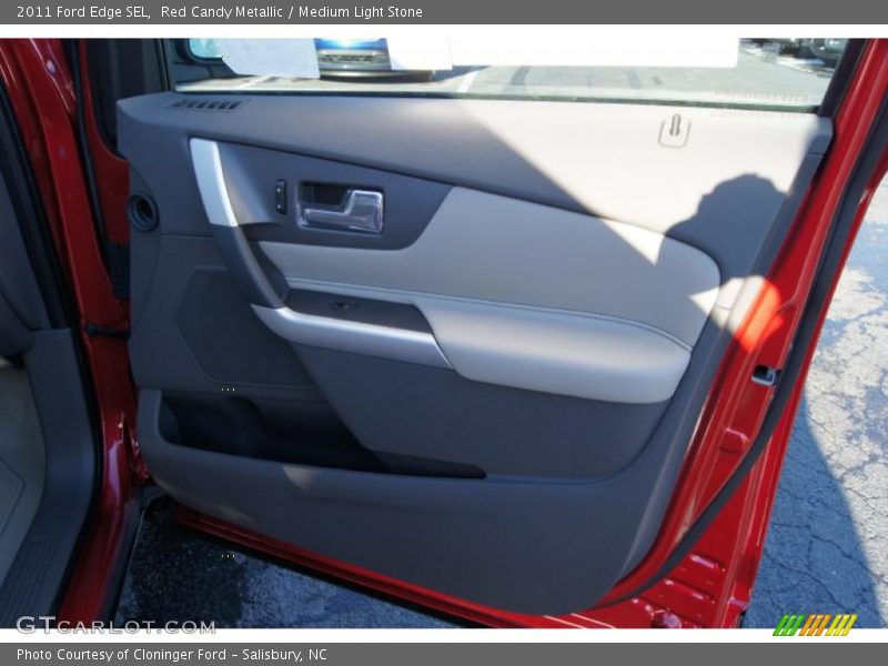 Red Candy Metallic / Medium Light Stone 2011 Ford Edge SEL