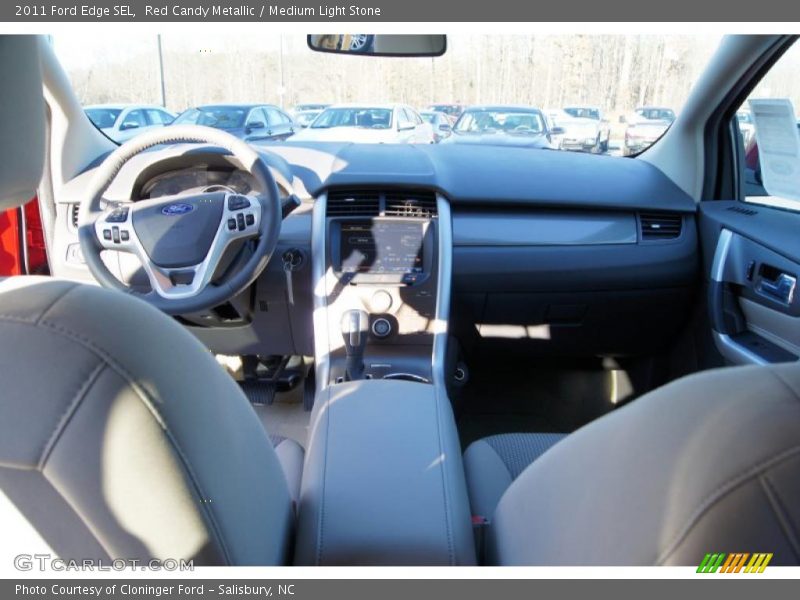 Red Candy Metallic / Medium Light Stone 2011 Ford Edge SEL