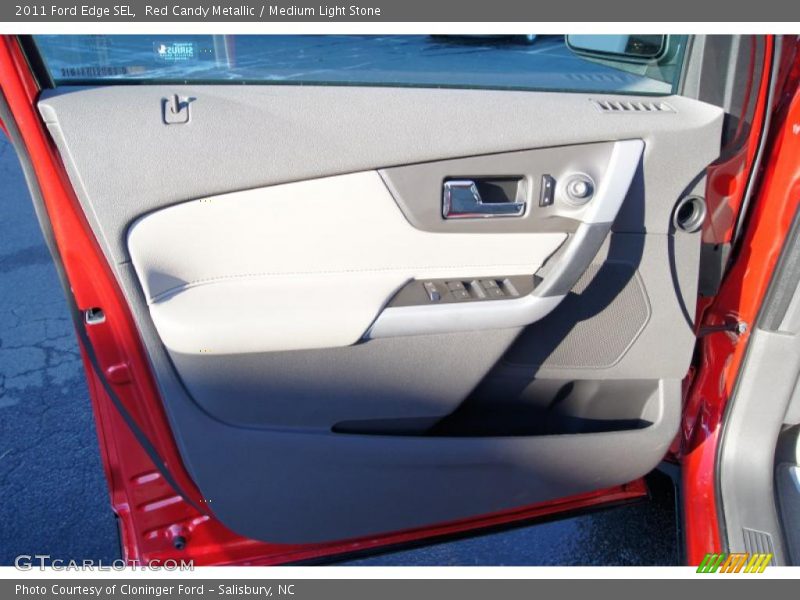 Red Candy Metallic / Medium Light Stone 2011 Ford Edge SEL