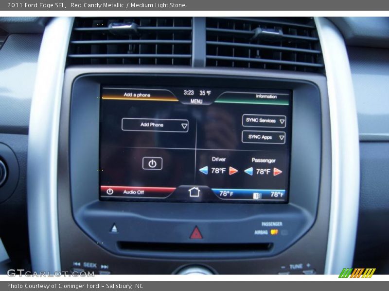 Red Candy Metallic / Medium Light Stone 2011 Ford Edge SEL