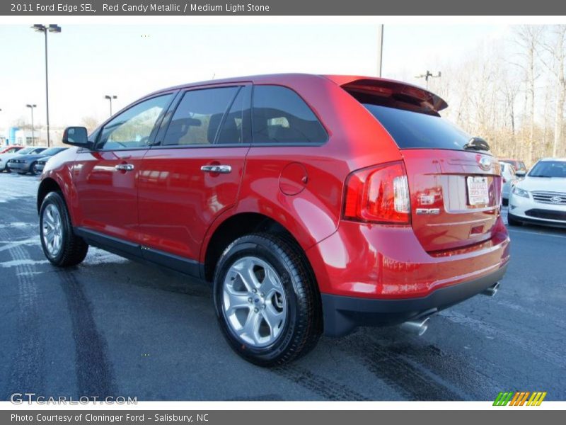 Red Candy Metallic / Medium Light Stone 2011 Ford Edge SEL