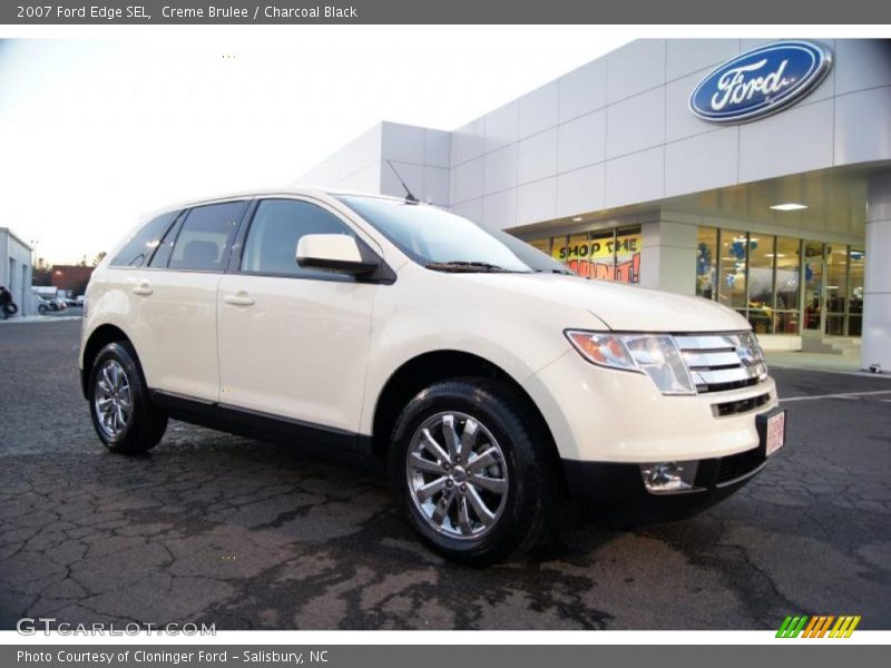 Creme Brulee / Charcoal Black 2007 Ford Edge SEL
