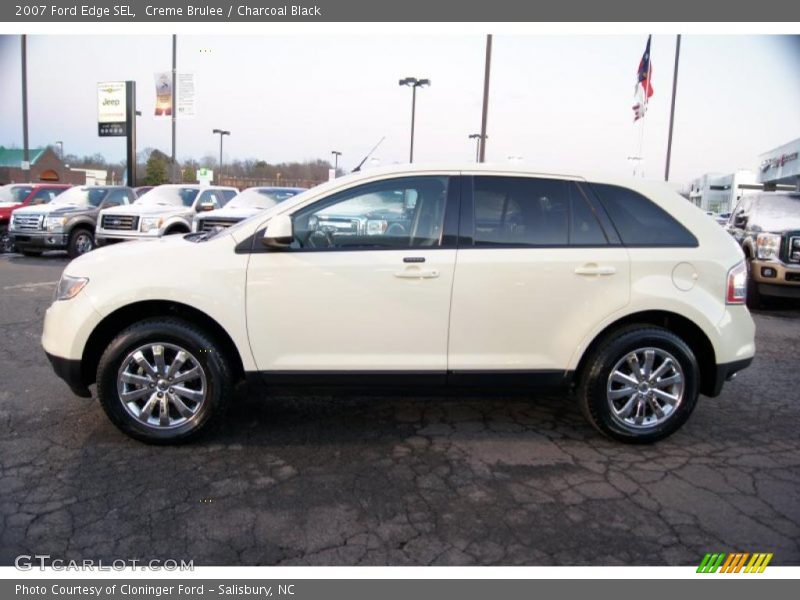 Creme Brulee / Charcoal Black 2007 Ford Edge SEL